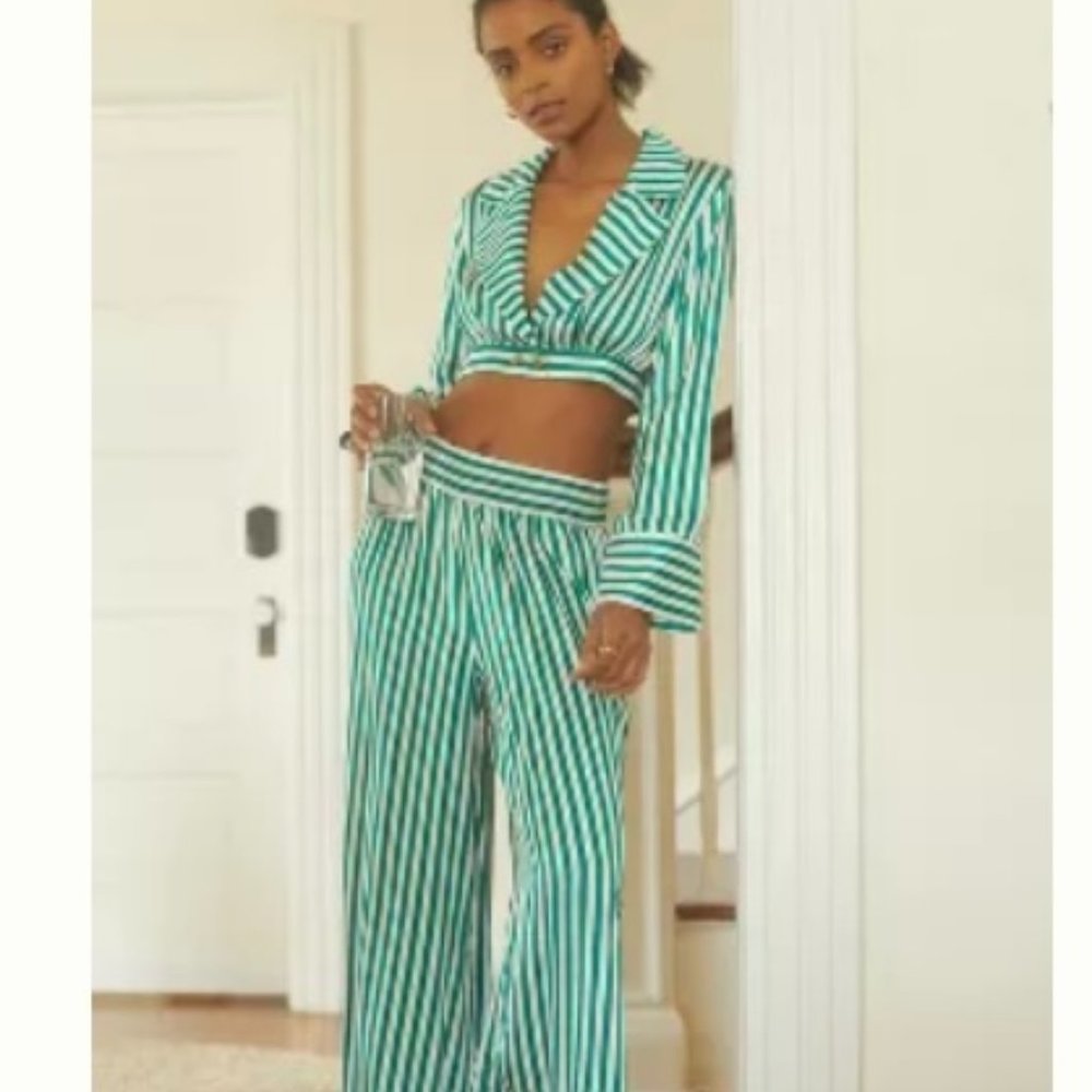 Anthropologie Striped Sleep Set Medium